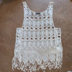 Lace tank cover up!